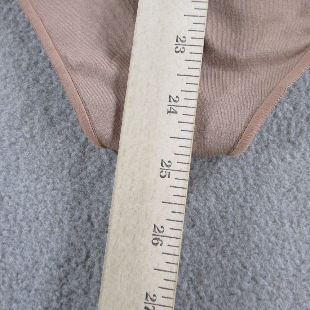 NEW SKIMS Long Sleeve Mock Neck Bodysuit Tan Clay Essential Fits Everybody - Picture 7 of 9